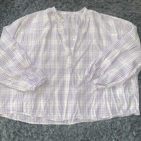 Universal Thread Plaid Blouse, Size XXL - Picture 2 of 4